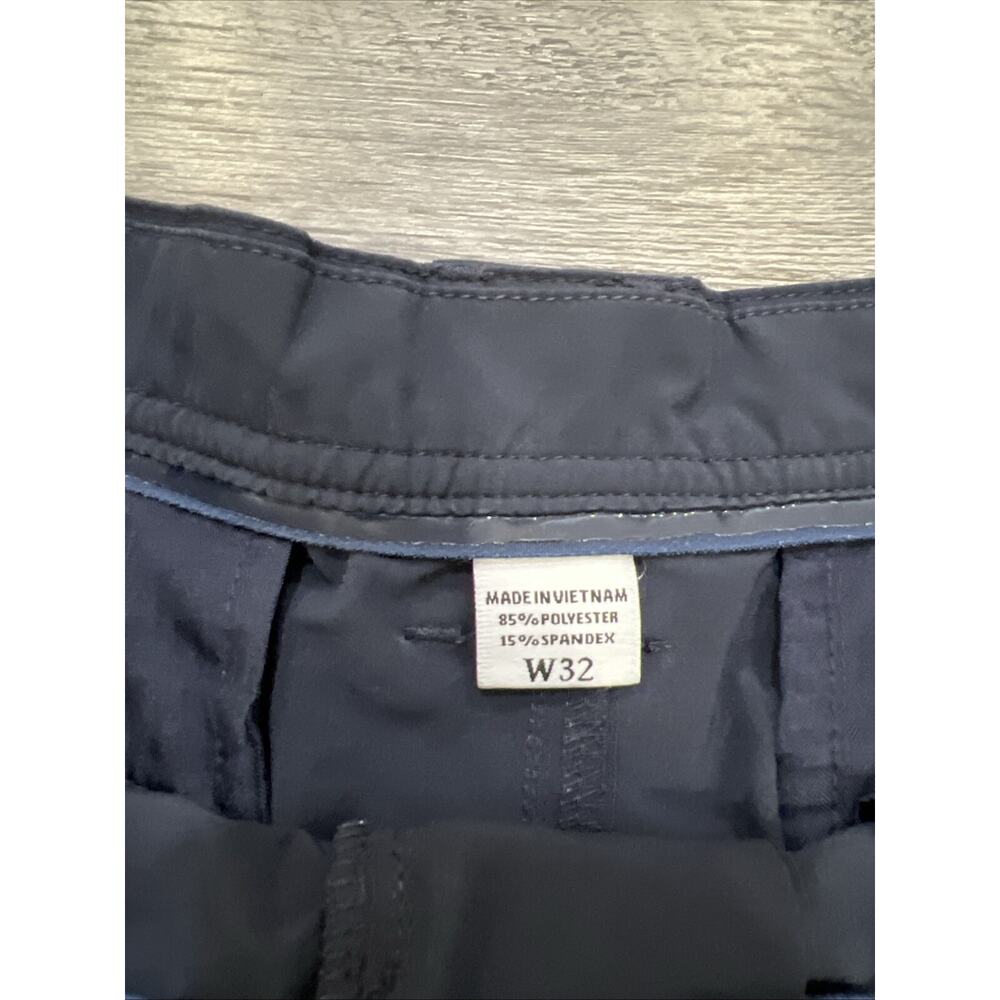 Footjoy FJ Performance Golf Chino Shorts Mens 32 Black/Navy Stretch 9” Inseam - Picture 3 of 10